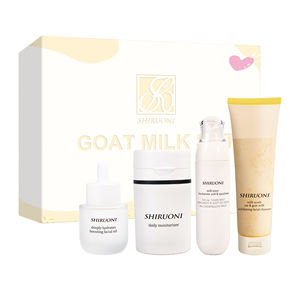 Marque privée Ensemble <span class=keywords><strong>de</strong></span> produits <span class=keywords><strong>de</strong></span> soins <span class=keywords><strong>de</strong></span> la peau au lait <span class=keywords><strong>de</strong></span> chèvre naturel <span class=keywords><strong>et</strong></span> végétalien Nettoyage du visage Contrôle <span class=keywords><strong>de</strong></span> l'<span class=keywords><strong>huile</strong></span> Blanchiment Hydratant Glowing Skincare sets - Product Image 6