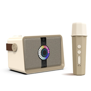 Portable Speaker With Microphone Bluetooth Wireless HIFI Audio Colorful LED Light Office K Use - Product Image 3