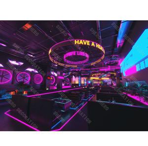 Diseño interior de discoteca de alta gama, barra de bar de lujo personalizada para discoteca, accesorios para discoteca, muebles de salón en venta - Product Image 1
