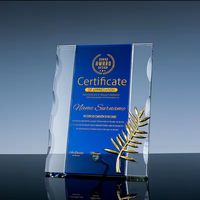 Trophée de retraite souvenir JINZUN, nouveau design, pour les employés âgés au point de prendre la retraite, trophée en cristal K9 personnalisable