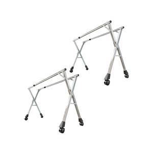 Tendedero de ropa Db de 2 m, portátil, plegable, con ruedas, para baño, sala de estar, armario - Product Image 6