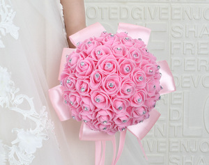 Fabricants <span class=keywords><strong>de</strong></span> fleurs artificielles en mousse, fleurs en ruban simulées, bouquets tendance pour mariage et Thanksgiving, décorations romantiques pour <span class=keywords><strong>la</strong></span> maison - Product Image 3