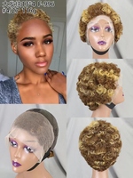 Letsfly Promotion 17$ Perruques Courtes Lace Front 13x4 100% Cheveux Humains Brésiliens Vente en Gros pour Femmes Noires Disponible 110g