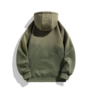 Sweat-shirt personnalisé avec logo, sans repassage, pour homme, automne et hiver, style rétro américain, à capuche, respirant, pour garçons, décontracté - Product Image 4