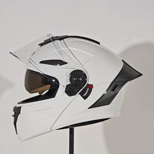 Venta caliente ABS <span class=keywords><strong>Modular</strong></span> Unisex Motocicleta Cascos Flip Dual Visor para Integrado Liberación Rápida Nueva Condición Portátil - Product Image 3