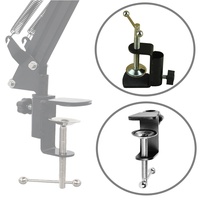 Pince de bureau de table pour microphone en métal noir personnalisé de haute qualité