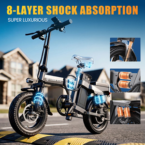 Prix de gros usine UE DTTZH A12S Entrepôt US Vélo électrique pliable au lithium 52V 25Ah avec pneus de 14 pouces - Product Image 5