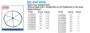 Volante <span class=keywords><strong>de</strong></span> Barco FOYO, Herrajes Marinos, Volante <span class=keywords><strong>de</strong></span> <span class=keywords><strong>Acero</strong></span> Inoxidable <span class=keywords><strong>de</strong></span> 24'' para Yates, <span class=keywords><strong>Veleros</strong></span> y Kayaks - Product Image 5