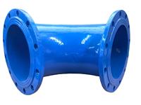 Coude industriel DN200 à double bride, 22,5 degrés, antirouille, surface lisse, revêtement brillant pour conduit