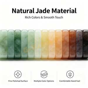 Factory Custom Color Custom Hand Painting Jade Look Mahjongg Tiles Stone American <strong>Majong</strong> Travel Game <strong>Set</strong> - Product Image 5