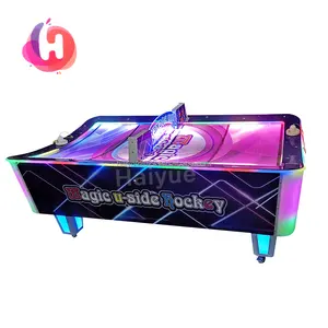 Factory Wholesale Electronic Air Hockey Table Glowing Adult/Kids Airhockey Table With Led Light For Sale