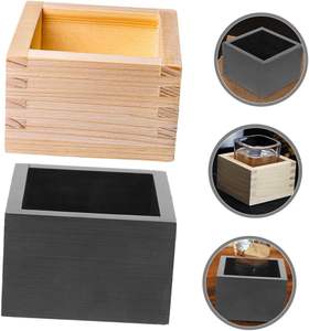 Caja cuadrada de madera personalizada, ideal para servir <span class=keywords><strong>sake</strong></span> y <span class=keywords><strong>sushi</strong></span>, tazas de <span class=keywords><strong>sake</strong></span> japonesas para restaurante en casa - Product Image 5
