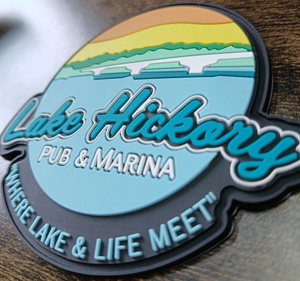 High Quality Cartoon Tiger Silicone 2D PVC Logo Custom Embossed Soft PVC Patches Iron on Rubber Tag for Clothing - Product Image 3