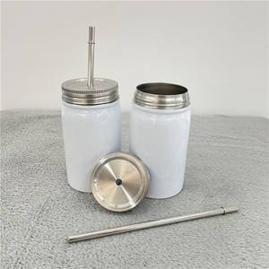 Pot de sublimation blanc 17oz en acier inoxydable avec couvercle, pour impression thermique à pression, livraison gratuite, entrepôts américaines, livraison gratuite, - Product Image 4