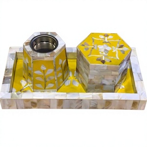 Elegante Quemador de Incienso Árabe Hecho a Mano, Ecológico, con Incrustaciones de Madreperla, Decorativo, para Incienso de Sándalo, Religioso - Product Image 1
