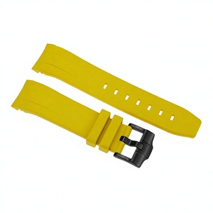 Bracelet de montre SKX007 en caoutchouc vulcanisé jaune de haute qualité, avec trous de 1,8 mm et 2,5 mm, largeur de 22 mm, bracelet premium pour montres - Product Image 5