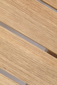 AJUNION Table de salle à manger d'extérieur rectangulaire Cadre en acier Dessus en bois d'acacia Table de <span class=keywords><strong>jardin</strong></span> Patio Table à manger d'extérieur pour <span class=keywords><strong>6</strong></span> <span class=keywords><strong>personnes</strong></span> - Product Image 5