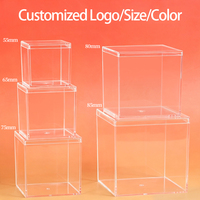 Boîtes cadeaux carrées transparentes WEISHENG, boîtes en plastique PS pour pâtisserie, mariage, bonbons, contenants pour gâteaux, emballage pour chocolats et truffes