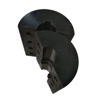 Accouplement rigide à pince en acier inoxydable et aluminium, deux pièces, avec gorge de clavette, 1 5/8" 2 1/2" de longueur, alésage 7/8" x 7/8", OEM