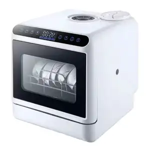 Nova máquina de lavar louça pequena integrada para uso doméstico, lavagem automática, desinfecção, armazenamento e secagem