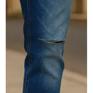 Jeans de Pierna Recta para Hombre Adrenaline, Cintura Media, Estilo Desgastado, 5 Bolsillos - Product Image 6