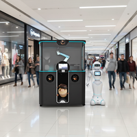 LE920A Machine à café intelligente AI Robot Barista avec moulin à grains intégré/lait frais/2 bacs à grains de café/2 réservoirs/machine à glaçons/4 compartiments à sirop