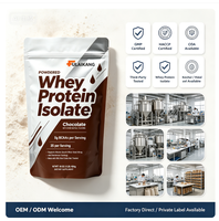 Proteína de Suero de Leche Aislada en Polvo de Marca Privada, Sabor Chocolate, 25 g de Proteína, 1 LB, Suplemento OEM