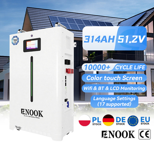 Batería de Litio Solar <span class=keywords><strong>ENOOK</strong></span> 48V 51.2V 280Ah 300ah, Paquete de Baterías de 10kwh 11Kwh 15kwh 16kwh 30kwh LiFePO4 para Almacenamiento de Energía Solar - Product Image 1