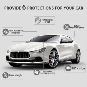 IR2585 Privacy Window Tint Film Nano Ceramic High Thermal Insulation Sun Block Automobile Tint per finestrino dell'auto