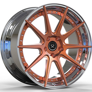 Jantes en alliage forgé polonais 2 pièces 20x10.5, 20x12 décalées sur mesure de nouveau style pour Nissan GT-R - Product Image 1