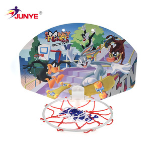 Tablero de baloncesto JUNYE para niños con red, plegable, para montar en pared, interior/exterior, para niños de 5 a 7 años, para practicar y jugar. - Product Image 2