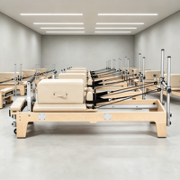 Tour de Pilates de luxe en bois d'érable style Bass pour studio haut de gamme