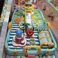 Aire de jeux gonflable sur le thème de l'espace Hualong, équipement d'amusement pour enfants de qualité commerciale, multi-zones, pour événements en plein air et parcs