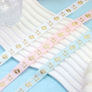 Vendita calda neonato ciao bambino è un ragazzo piega sopra il rotolo di nastro elastico per Baby Shower - Product Image 3