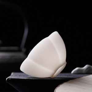 Taza <span class=keywords><strong>de</strong></span> Té <span class=keywords><strong>de</strong></span> Porcelana China Bisque, 4 Formas, Blanco Mate, 75ml 95ml, Taza <span class=keywords><strong>de</strong></span> Degustación <span class=keywords><strong>de</strong></span> Cerámica - Product Image 3