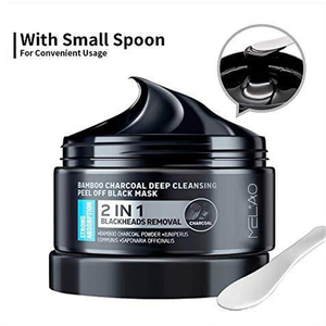 <span class=keywords><strong>Mascarilla</strong></span> facial para <span class=keywords><strong>hombre</strong></span> 2 en 1 con Control de aceite de carbón vegetal, máscara de limpieza profunda de carbón de bambú, color negro - Product Image 5
