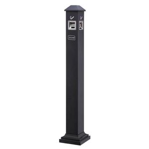 <span class=keywords><strong>Cendrier</strong></span> d'<span class=keywords><strong>extérieur</strong></span> en acier inoxydable du fabricant pour les poubelles de la zone fumeur verticale. - Product Image 5