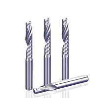 Fraise spirale à une dent de 3,175 mm pour routeur CNC, pour gravure sur acrylique, PVC, PP, outil de découpe publicitaire