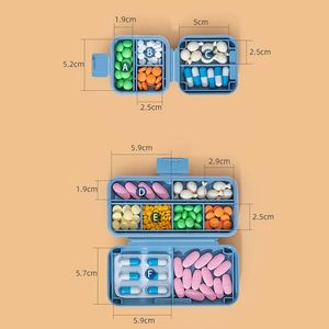 Wholesale Reusable Multi-Compartment Double-Layer Moisture-Proof Custom <b>Pill</b> <b>Case</b> <b>for</b> Caregiving - Product Image 6