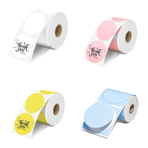 Nouveau papier d'étiquettes rondes de remplacement 50*50mm pour mini imprimante de poche <span class=keywords><strong>Phomemo</strong></span> M110 M200 <span class=keywords><strong>M220</strong></span> M221 - Product Image 1