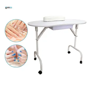 Moderne Eenvoudige Ontwerp Draagbare Vouwen Nail Salon Manicure Tafel