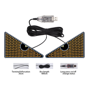 Popular Car <b>Led</b> <b>Light</b> Eyes Car Windshield <b>LED</b> Screen Demon Eyes <b>Light</b> Auto Accessories - Product Image 5
