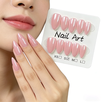 Vente en gros de faux ongles en ABS à presser, couleur unie, avec colle autocollante, livraison incluse