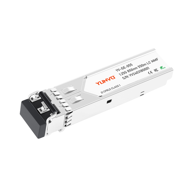 Yunvo 1.25G Multimode SFP Module 850nm 550m Dual Mode Fiber Optic Transceivers GLC-SX-MMD Module DDM Support for Telecom/Data