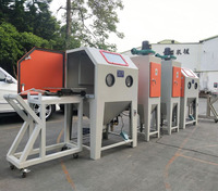 Sablage automatique de type cyclone en Chine, plateau tournant pour montage en salle pour le sablage de pièces plus lourdes et plus volumineuses