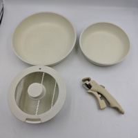 Ensemble de 5 ustensiles de cuisine de luxe de haute qualité en pierre Maifan avec poignée détachable
