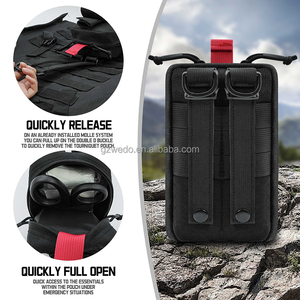 Pochette médicale tactique personnalisée IFAK, porte-tourniquet MOLLE, trousse de premiers soins d'urgence en plein air, pochette imperméable, sac à outils utilitaire EDC - Product Image 4