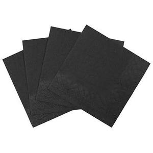 <span class=keywords><strong>Serviettes</strong></span> en <span class=keywords><strong>papier</strong></span> personnalisées 2 épaisseurs noires pour mariage - Product Image 3