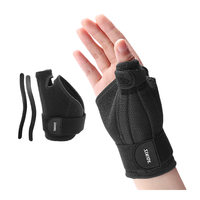 Attelle réversible pour main gauche et droite, confortable, en nylon et néoprène, avec protection de la paume et du pouce, et stabilisateur de soutien réglable