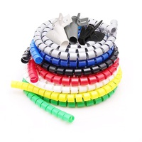 Câble enroulé en spirale coloré, tuyau de gestion, ligne d'enroulement de fil, Tube enroulé, bandes d'emballage en spirale